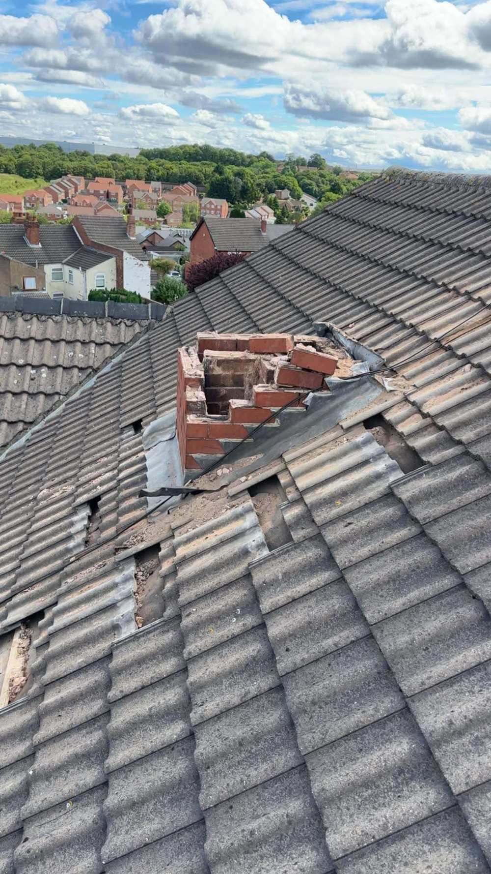 Chimney repair work completed by TMH Quality Construction