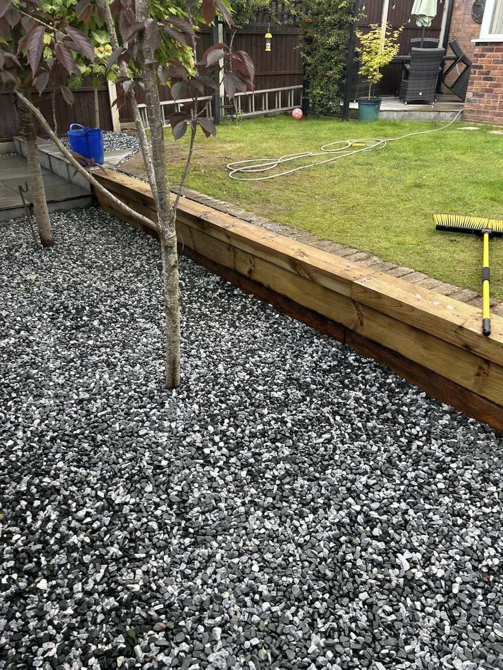 Sleeper landscaping completed in Mansfield